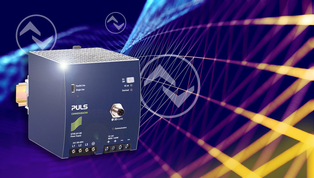 PULS DIN-Rail Power Supply with IO-Link port is Industry 4.0 Ready